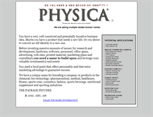 Tablet Screenshot of physica.com